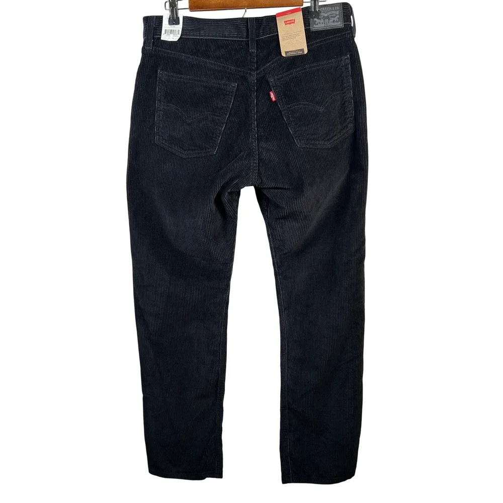 Levis Original Fit Corduroy Pants Mens 31x30 Black Straight Leg New! - Picture 2 of 7